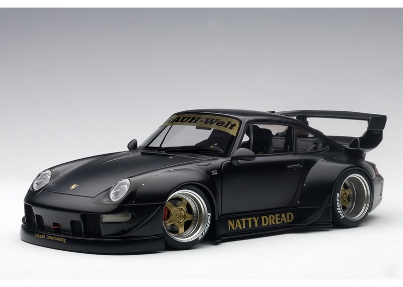 Porsche 993 RWB "Natty Dread" (matt black) 1:18 AUTOart 78154