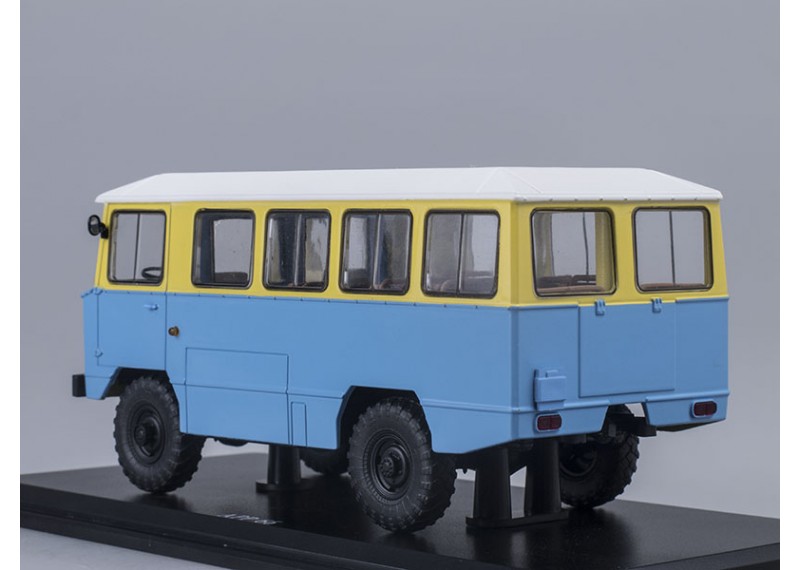 Армейский автобус АПП-66, жёлто-синий