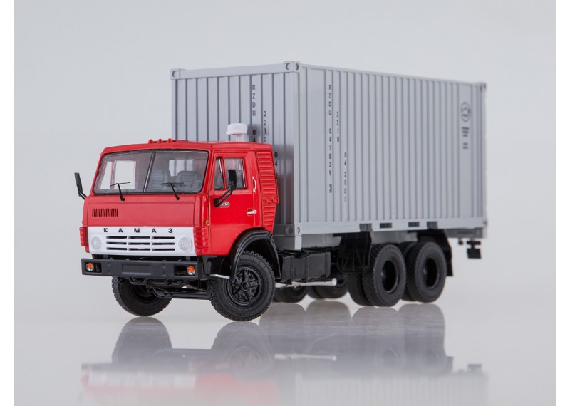 КАМАЗ-53212 контейнеровоз с прицепом ГБК-8350
